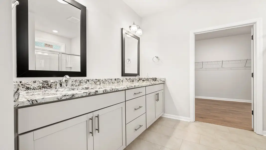 Furnished interior view inside a new home in The Villas at Kinsley, Jamestown (Image 3). Furnished interior view inside a new home in The Villas at Kinsley, Jamestown (Image 3).