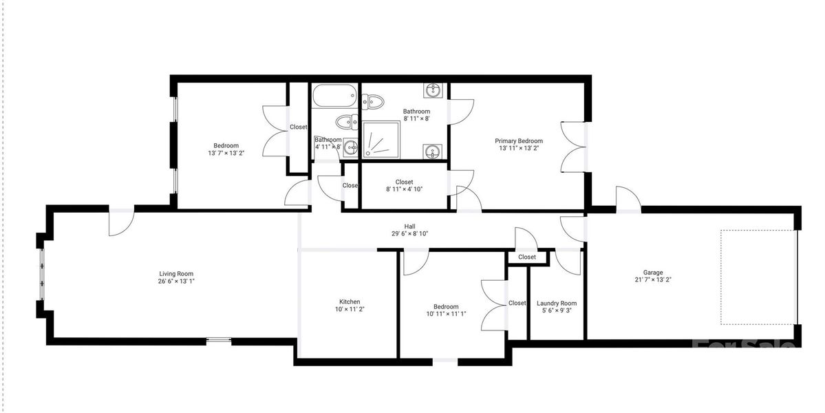 2D floor plan layout of this home in , Morganton, NC (Image 3).