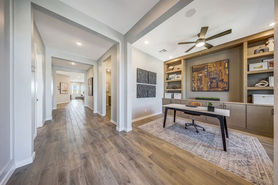 Furnished interior view inside a new home in Miravida, Surprise (Image 14). Furnished interior view inside a new home in Miravida, Surprise (Image 14).