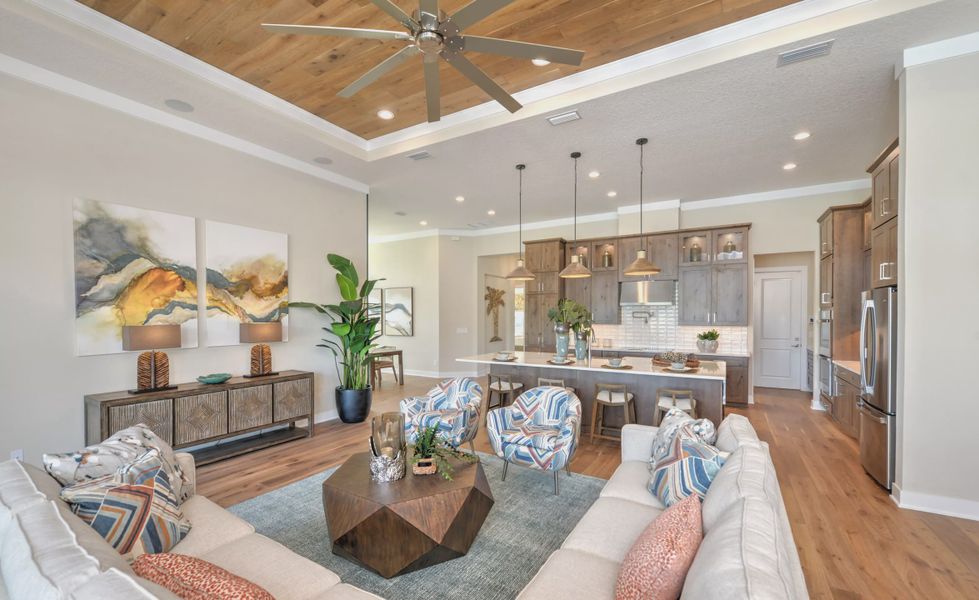 Furnished interior view inside a new home in Amelia National, Fernandina Beach (Image 4).