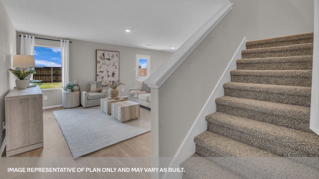 Furnished interior view inside a new home in Spring Valley, New Braunfels (Image 5).