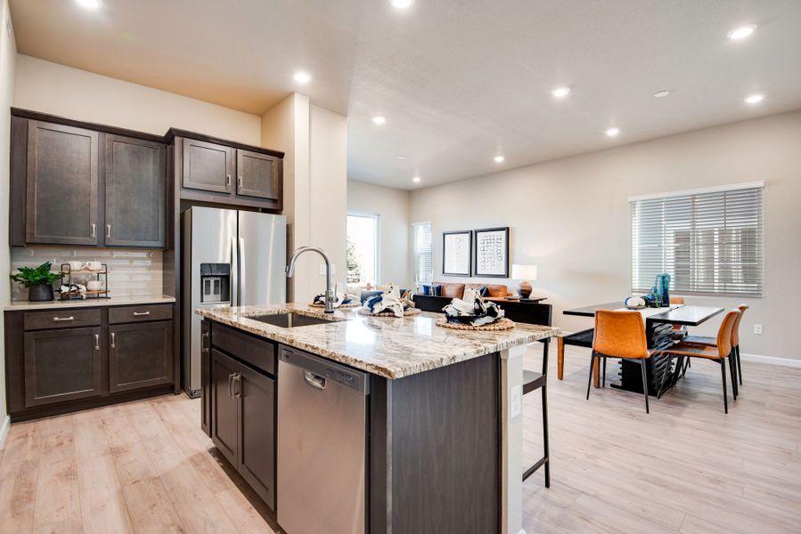 Furnished interior view inside a new home in Westside Crossing, Berthoud (Image 11).