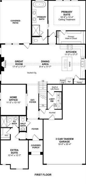 The Tuscaloosa floor plan by K. Hovnanian Homes. 1st floor shown. *Prices, plans, dimensions, features, specifications, materials, and availability of homes or communities are subject to change without notice or obligation. The Tuscaloosa floor plan by K. Hovnanian Homes. 1st floor shown. *Prices, plans, dimensions, features, specifications, materials, and availability of homes or communities are subject to change without notice or obligation.