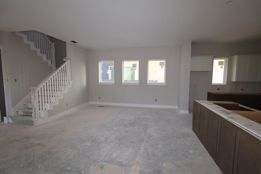 In-progress construction of a new home in Pomona - Grove Row Collection, Manvel, TX (Image 5).