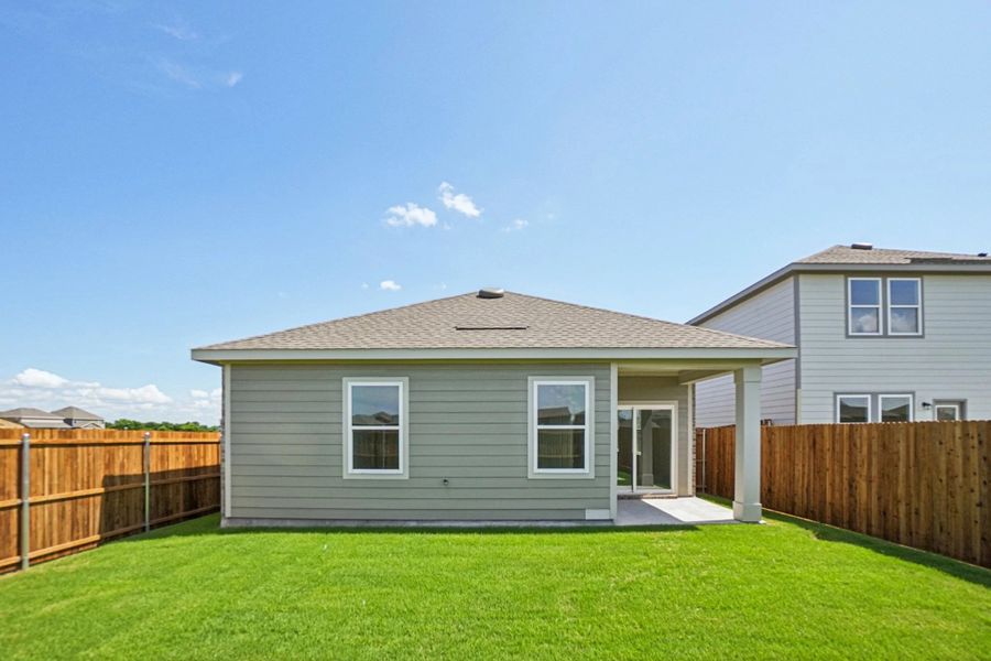 Representative exterior details of a home built from the Odyssey by Starlight Homes in Coyote Meadows, Anna (Image 3).