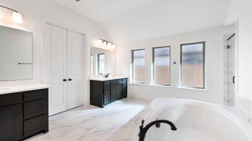 Furnished interior view inside a new home in Devonshire - Reserve 50', Forney (Image 9).