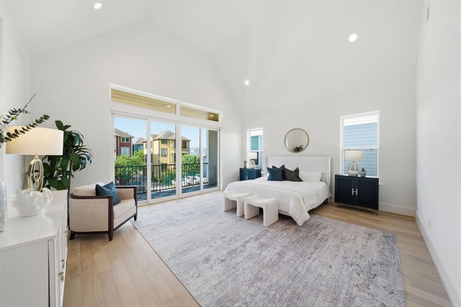 Furnished interior view inside a new home in , Houston (Image 8).