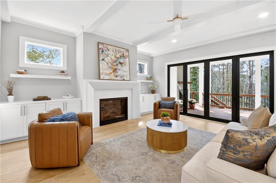 Furnished interior view inside a new home in , Atlanta (Image 13). Furnished interior view inside a new home in , Atlanta (Image 13).