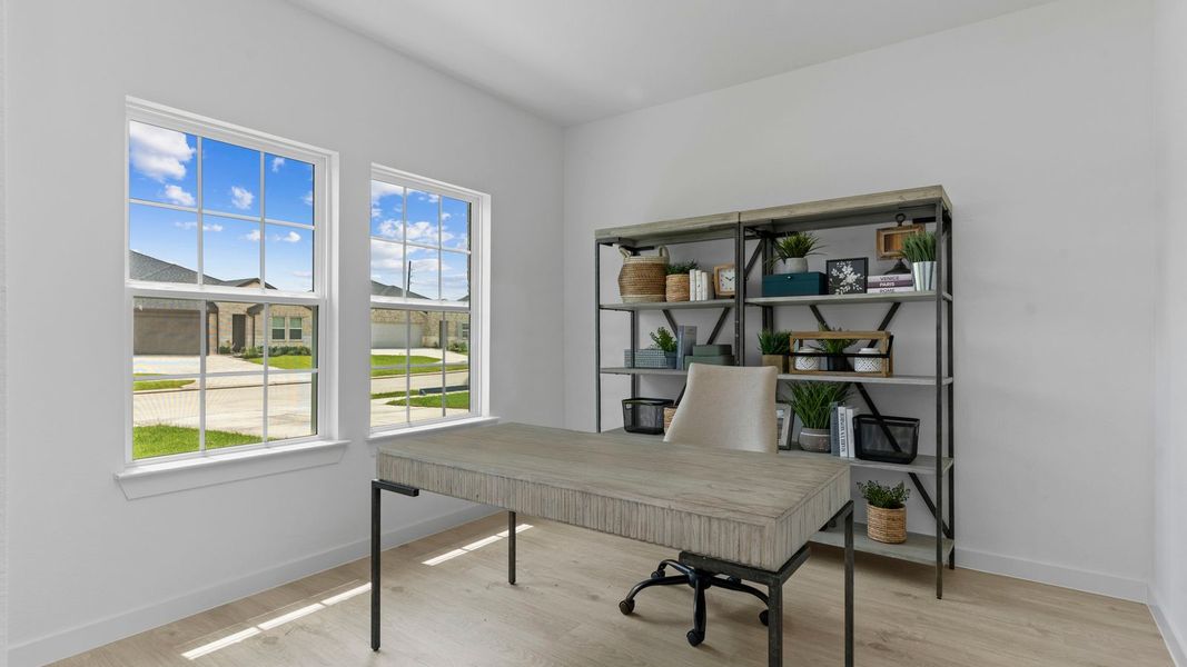 Furnished interior view inside a new home in Tamarron, Fulshear (Image 43).