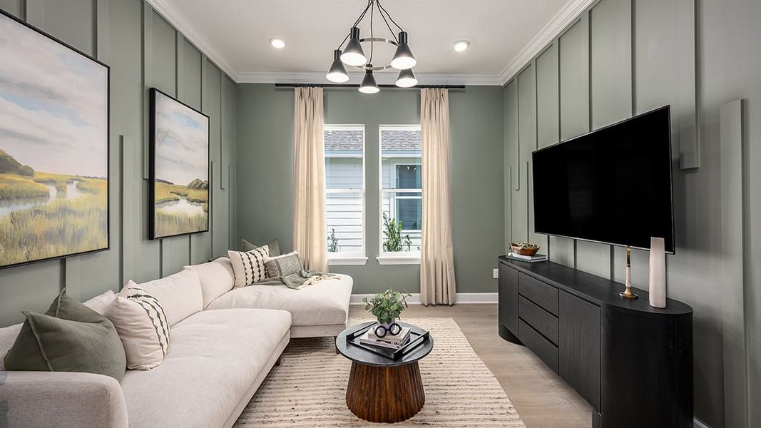 Furnished interior view inside a new home in Esplanade at St. Marys, St. Marys (Image 12).