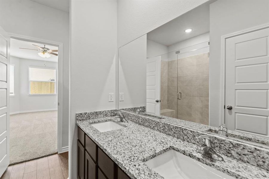 Furnished interior view inside a new home in Retreat at Fossil Creek, Fort Worth (Image 12).