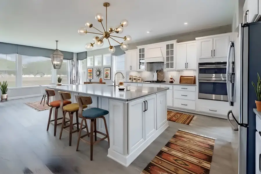 Representative furnished interior of a home built from the Paxton by Fischer Homes in Governor’s Preserve, Canton (Image 33).