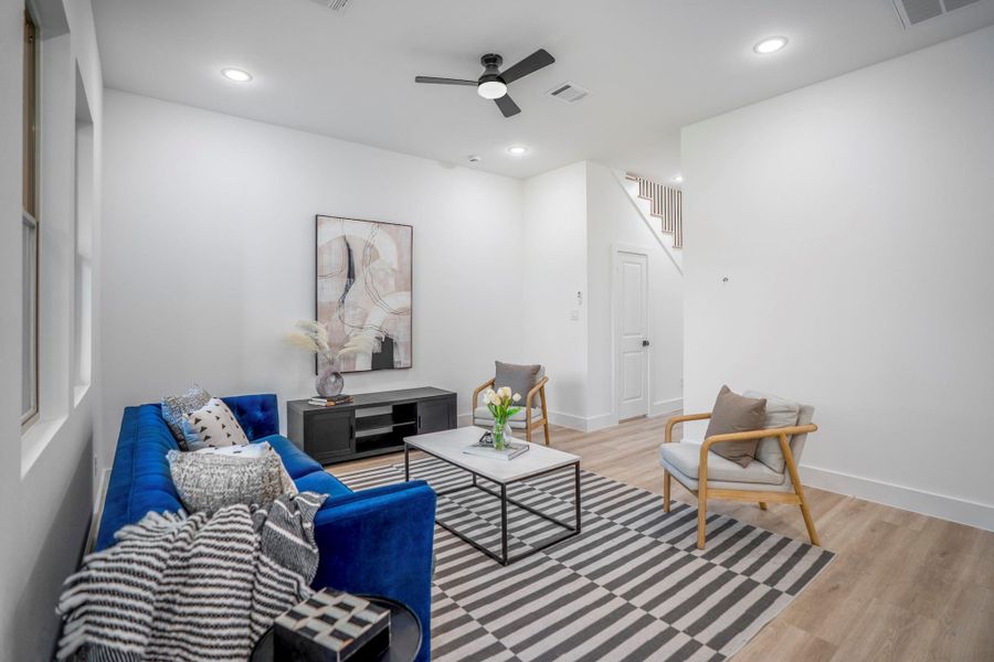 Furnished interior view inside a new home in , Houston (Image 34).