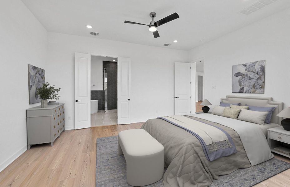 Representative furnished interior of a home built from the Boling by Pulte Homes in Kuempel Farms, Pflugerville (Image 5). Representative furnished interior of a home built from the Boling by Pulte Homes in Kuempel Farms, Pflugerville (Image 5).