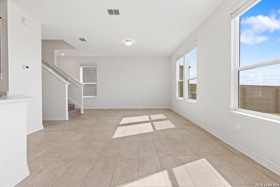Spacious, unfurnished interior of a new home in Preserve at Culebra - Villa Collection, San Antonio (Image 27). Spacious, unfurnished interior of a new home in Preserve at Culebra - Villa Collection, San Antonio (Image 27).