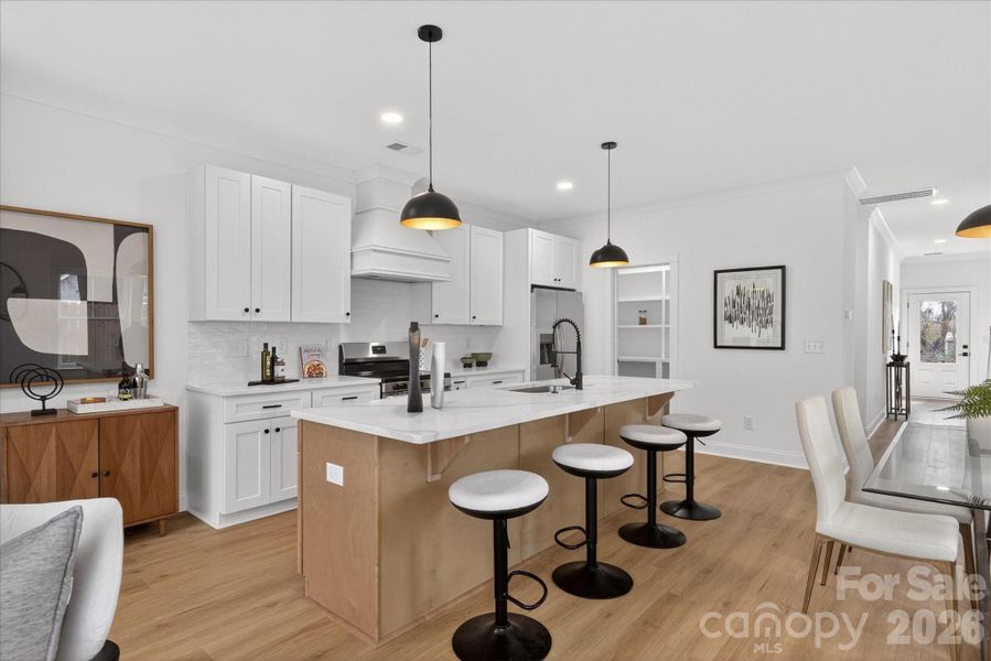 Furnished interior view inside a new home in , Charlotte (Image 17).