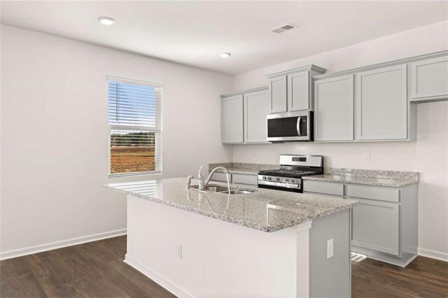 Furnished interior view inside a new home in Jackson Landing, Jefferson (Image 17).