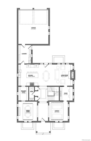 2D floor plan layout of this home in , Denver, CO (Image 3).