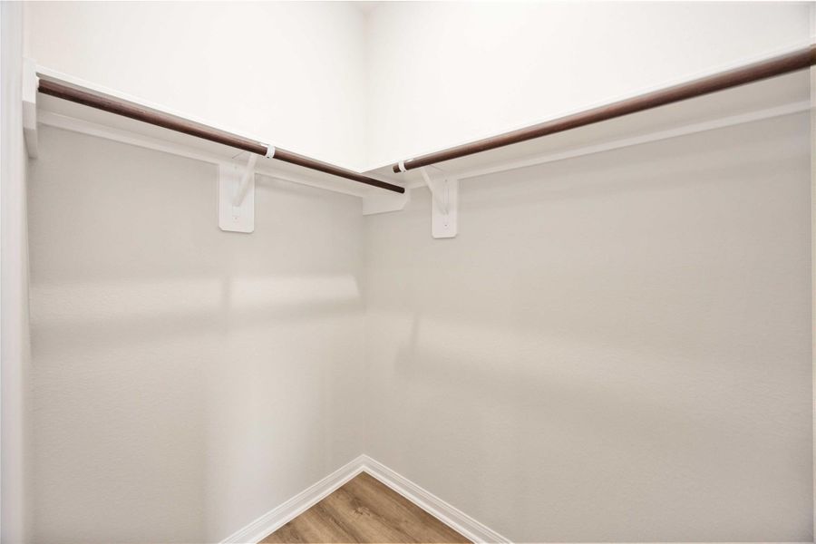 The bedroom closets provide ample storage space for clothes, holiday decor and more! The bedroom closets provide ample storage space for clothes, holiday decor and more!