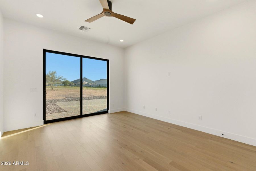 Third Bedroom w Sliding Door to Patio