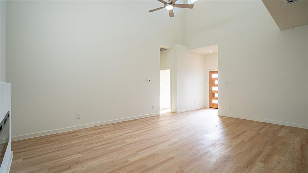 Luxury vinyl plank throughout the home. No carpet!