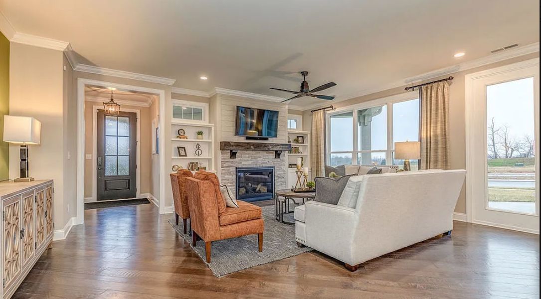 Representative furnished interior of a home built from the Promenade by Perfection Builders in The Courtyards at Oakland Hills, Louisville (Image 6).