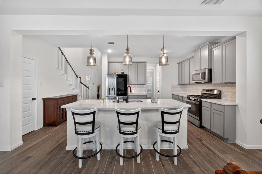 Furnished interior view inside a new home in The Commons at Sedona, League City (Image 8). Furnished interior view inside a new home in The Commons at Sedona, League City (Image 8).