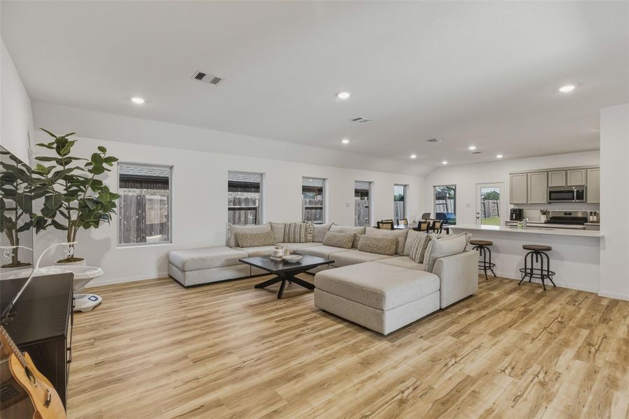 Furnished interior view inside a new home in Samara, League City (Image 12).