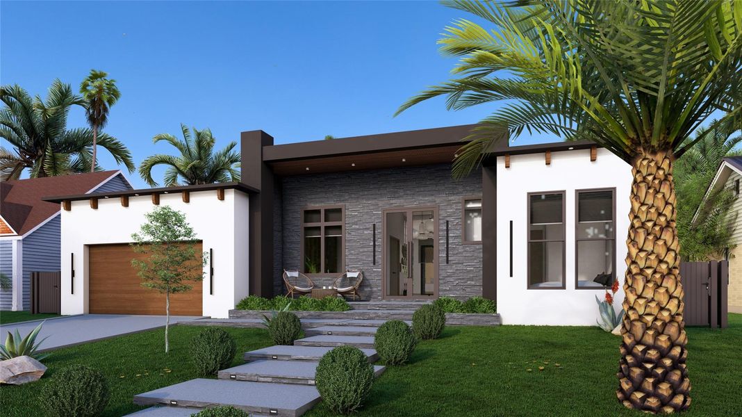 Front exterior of a new home in , Fort Lauderdale, FL, highlighting curb appeal (Image 1). Front exterior of a new home in , Fort Lauderdale, FL, highlighting curb appeal (Image 1).