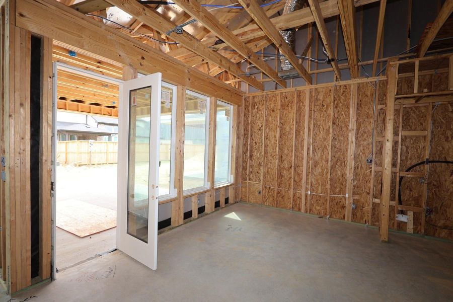 In-progress construction of a new home in Dunham Pointe, Cypress, TX (Image 24).