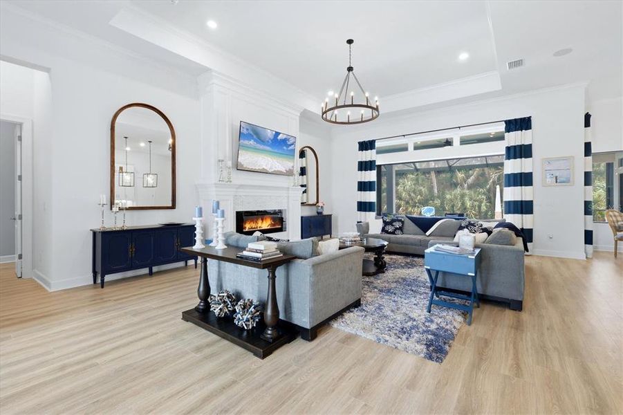 Furnished interior view inside a new home in , Sarasota (Image 11).