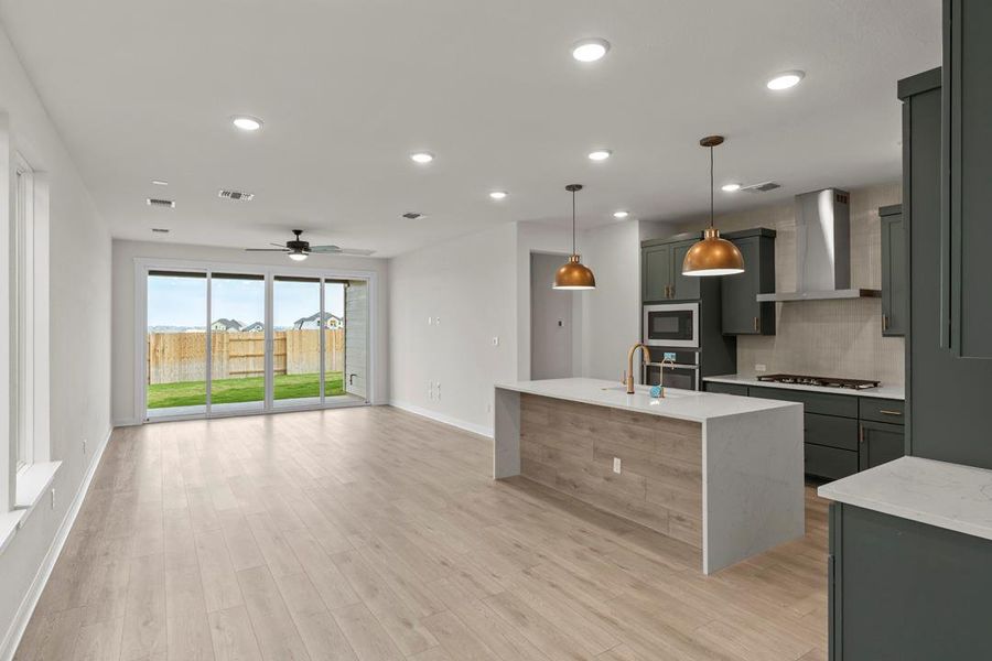 Furnished interior view inside a new home in Lariat, Liberty Hill (Image 5).