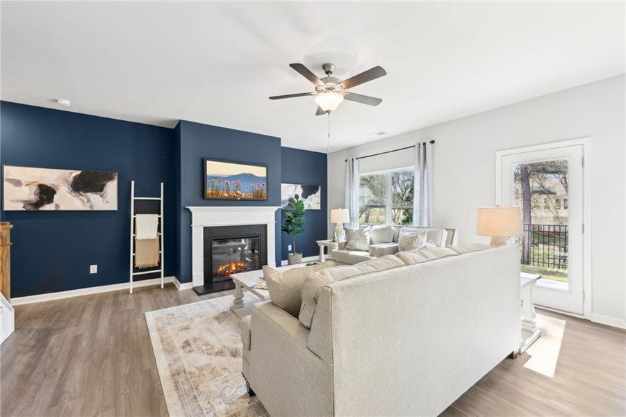 Furnished interior view inside a new home in The Hills at Cedar Creek, Winder (Image 3).