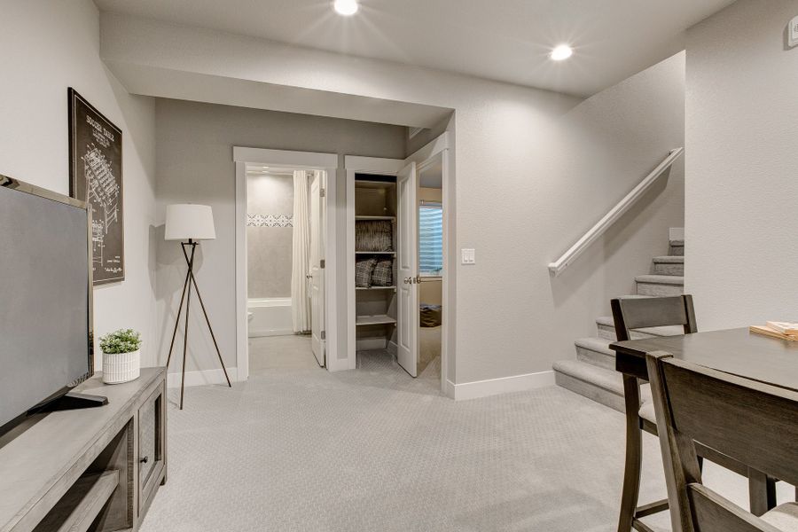 Representative furnished interior of a home built from the The Barrington 2 by Landmark Homes in Highlands at Fox Hill, Longmont (Image 42). Representative furnished interior of a home built from the The Barrington 2 by Landmark Homes in Highlands at Fox Hill, Longmont (Image 42).