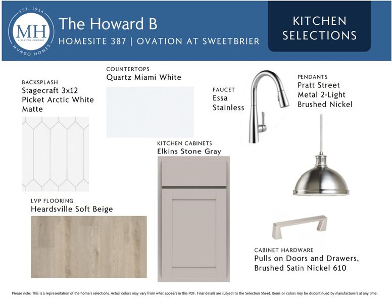 Sample of building materials used in homes in Ovation at Sweetbrier, Durham (Image 8). Sample of building materials used in homes in Ovation at Sweetbrier, Durham (Image 8).