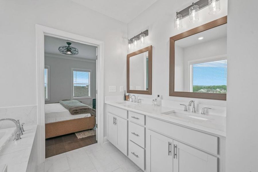 Furnished interior view inside a new home in Millcroft Townhomes, Buford (Image 22).