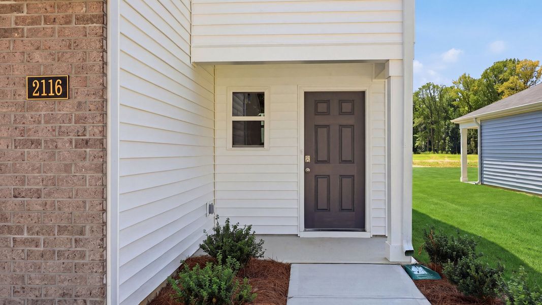 Exterior details and patio area of a home in Carter Ridge, Greenville (Image 3).