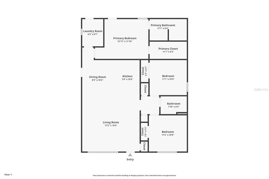 2D floor plan layout of this home in , Williston, FL (Image 5).