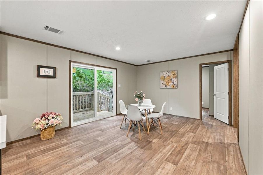 Furnished interior view inside a new home in , Clarkesville (Image 10).