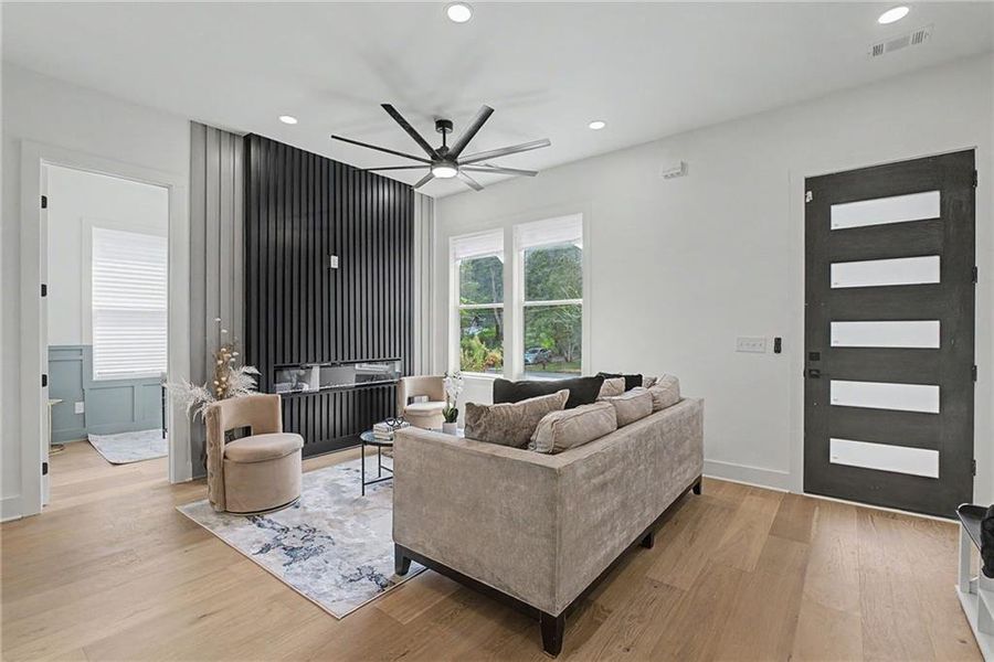 Furnished interior view inside a new home in , Atlanta (Image 18).