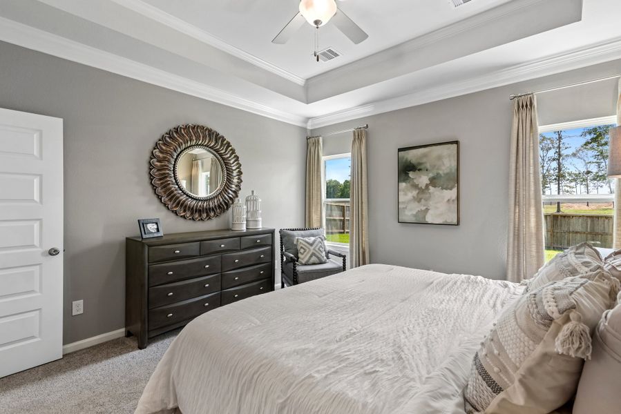 The Sparrow II- Primary Suite with Tray Ceiling The Sparrow II- Primary Suite with Tray Ceiling