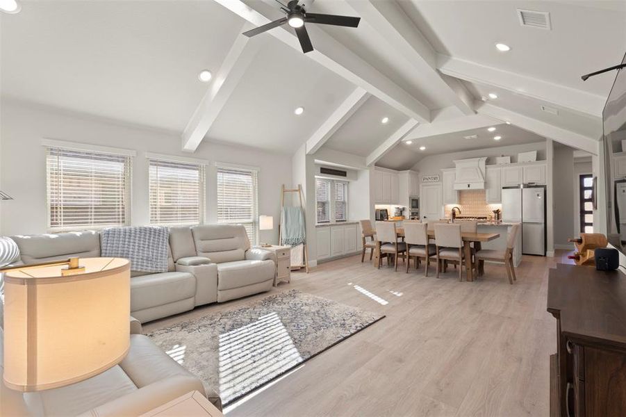 Furnished interior view inside a new home in Union Park Classic 60, Little Elm (Image 14).