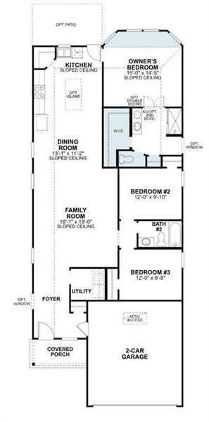 2D floor plan layout of this home in Elevon, Lavon, TX (Image 2). 2D floor plan layout of this home in Elevon, Lavon, TX (Image 2).