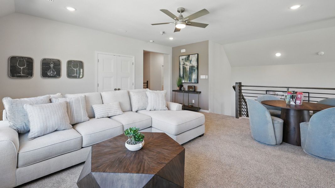 Representative furnished interior of a home built from the Rosewood by Brightland Homes in Green Oaks Preserve, Arlington (Image 16).