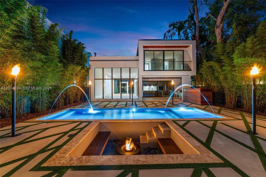 Exterior details and patio area of a home in , Miami (Image 32). Exterior details and patio area of a home in , Miami (Image 32).