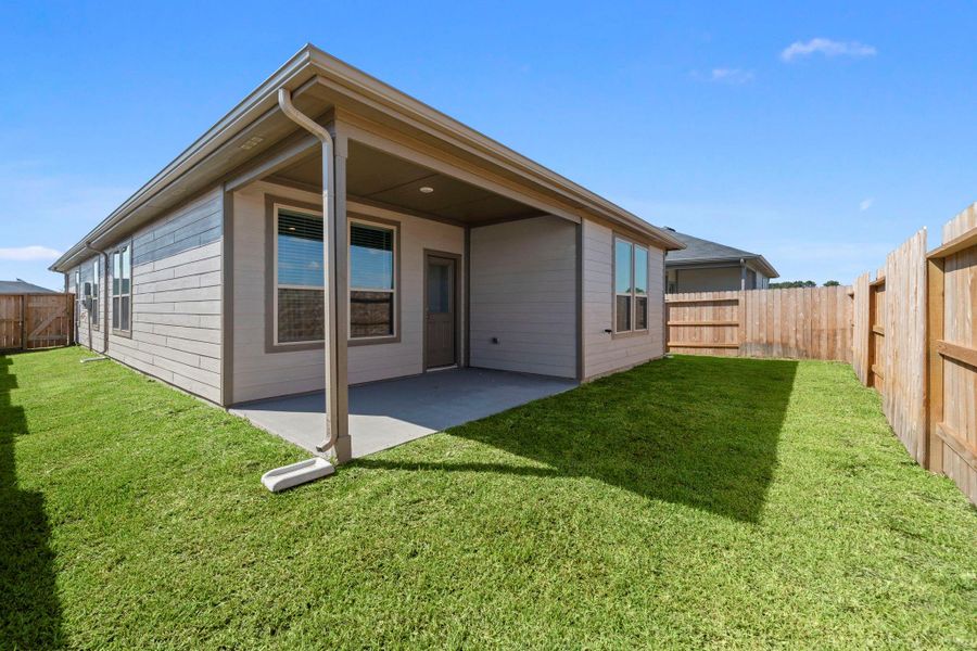 Exterior details and patio area of a home in Crosby Farms, Crosby (Image 3). Exterior details and patio area of a home in Crosby Farms, Crosby (Image 3).