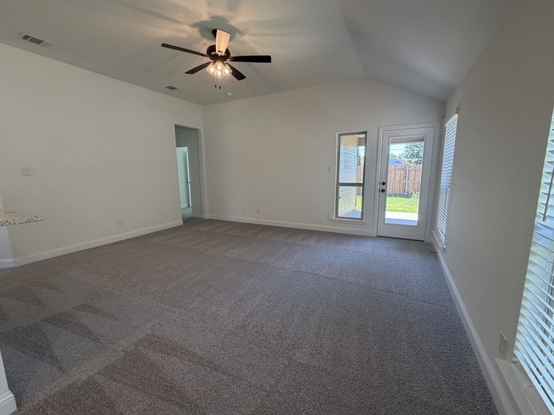 Spacious, unfurnished interior of a new home in Craftsman's Corner, Cleburne (Image 15). Spacious, unfurnished interior of a new home in Craftsman's Corner, Cleburne (Image 15).