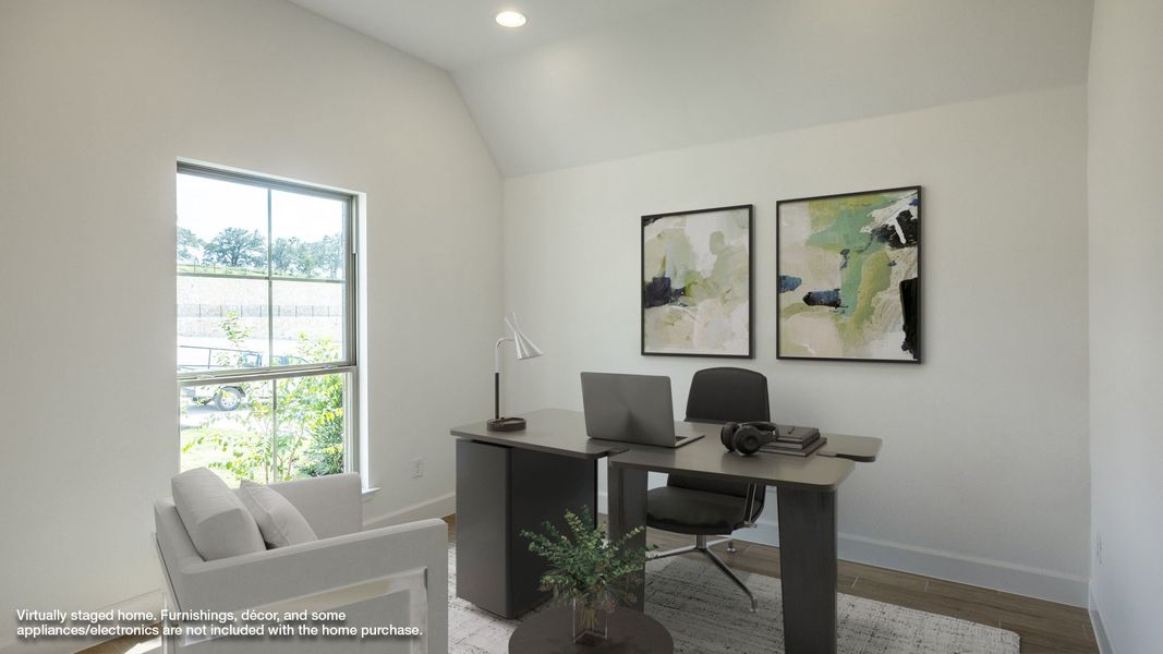 Furnished interior view inside a new home in Santa Rita Ranch - Eldorado, Liberty Hill (Image 8).