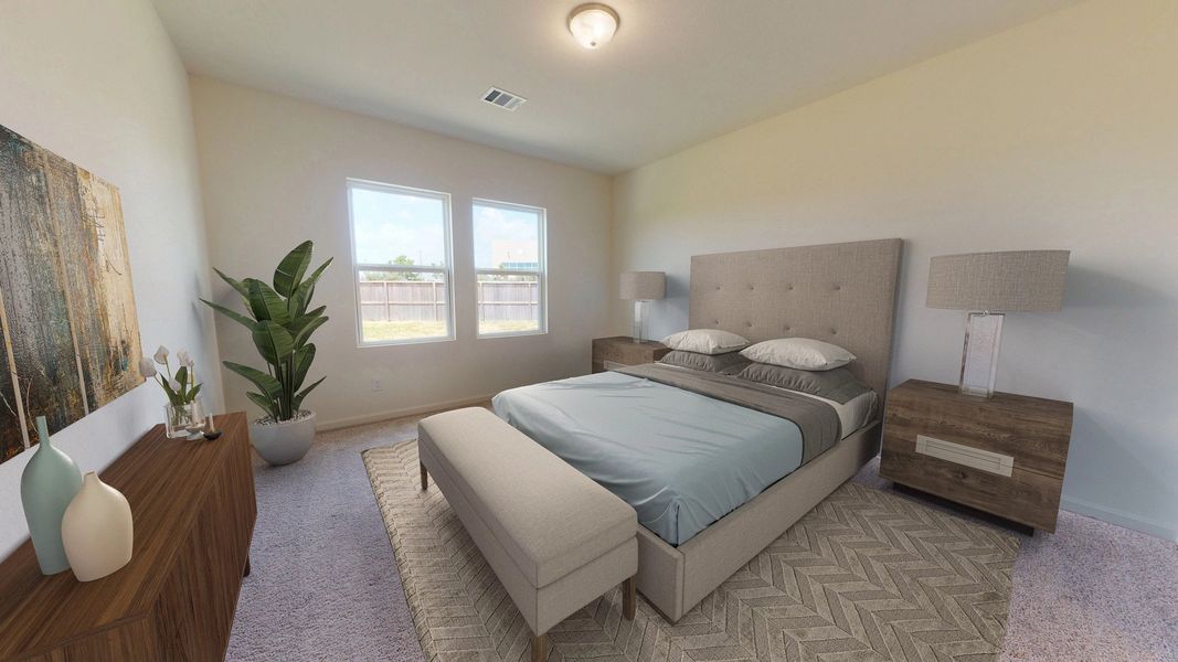 Representative furnished interior of a home built from the Sagan by Starlight Homes in Cottonwood Creek, San Marcos (Image 6).