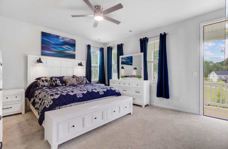 Furnished interior view inside a new home in Limehouse Village: Row Collection, Summerville (Image 5).